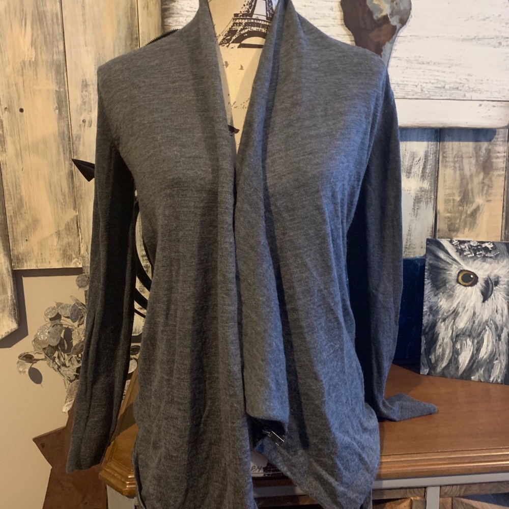 All Saints Gray Cardigan Sweater US4